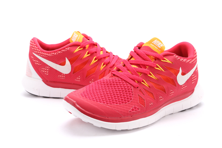 Nouveau Nike Free 5.0 plus les hommes de jaune o blanc rouge chaussures de course (1)
